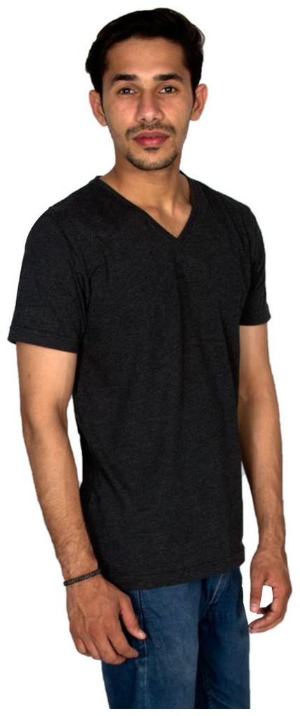 

Hollane Men Grey Slim fit Cotton V neck T-Shirt - Pack Of 1
