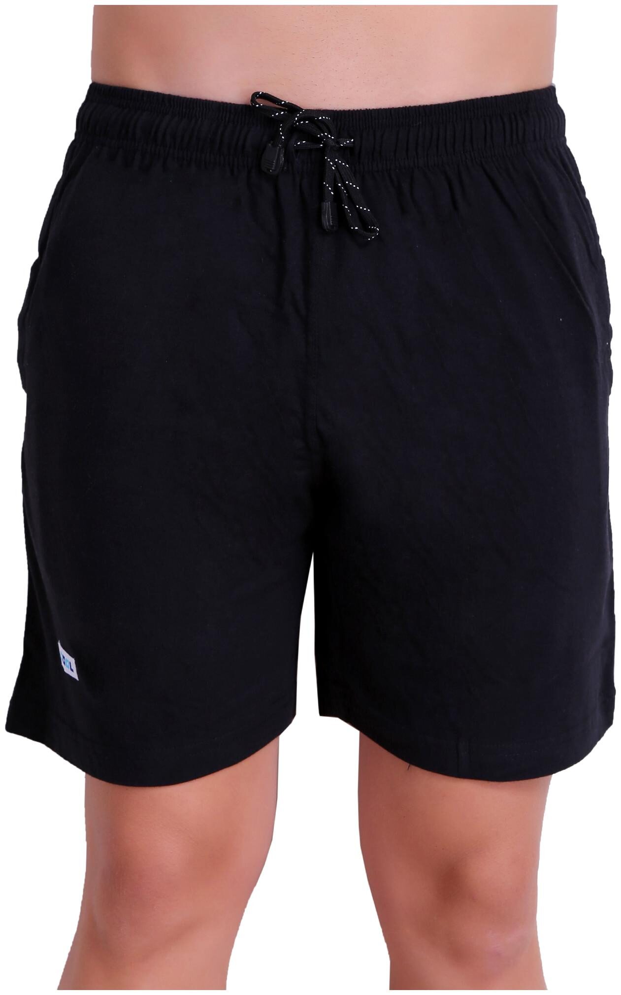 

T T Men Black Regular Fit Regular Shorts