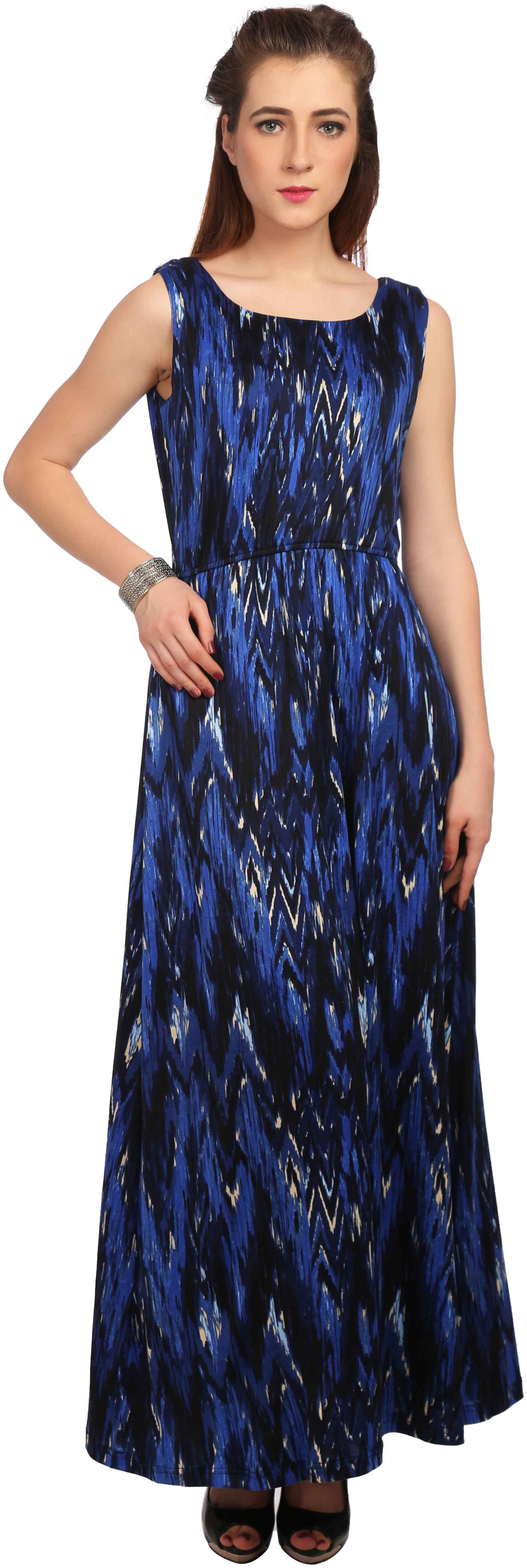 

TAARUUSH Multi Solid Maxi dress