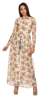 

TAARUUSH Multi Printed A-line dress