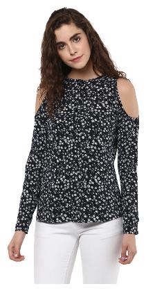 

TAARUUSH Women Printed A-line top - Multi