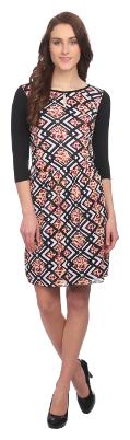 

TAARUUSH Multi Printed A-line dress