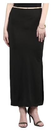 

TAARUUSH Printed A-line skirt Maxi Skirt - Black