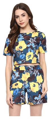 

TAARUUSH Women Printed A-line top - Multi