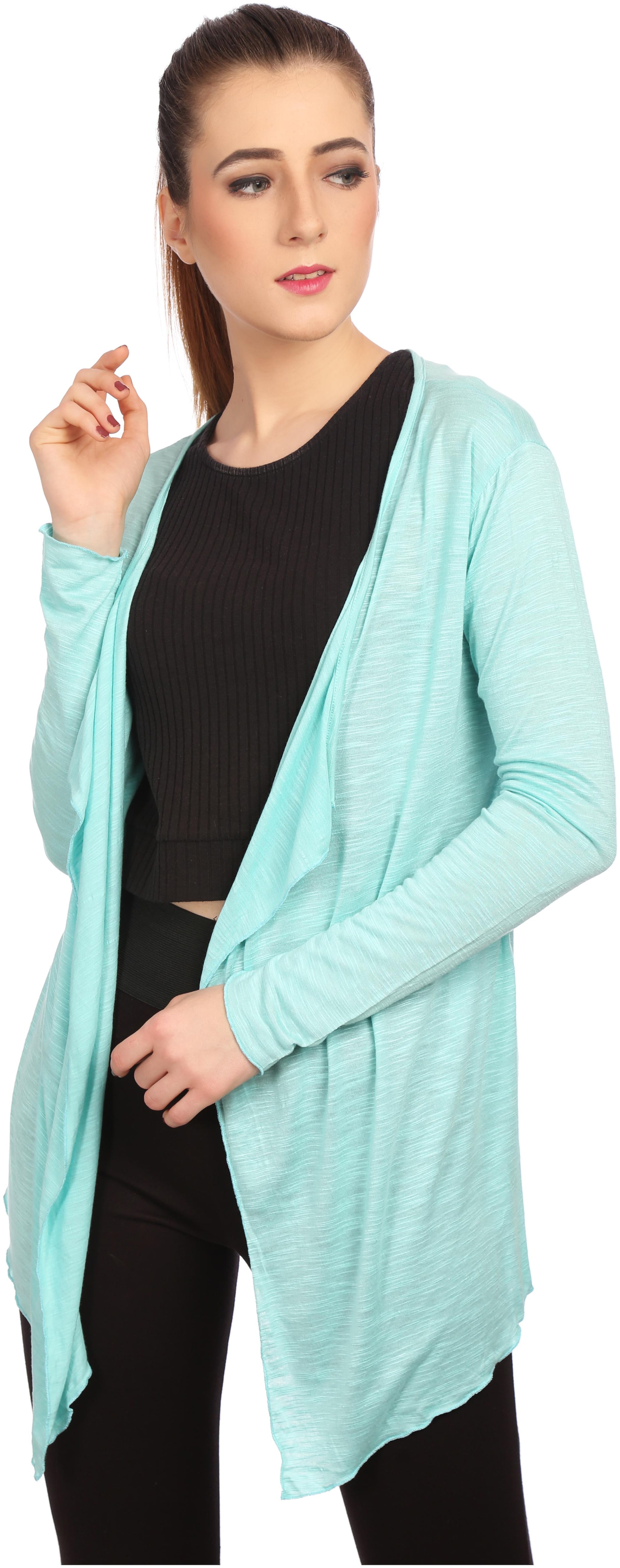 

TAARUUSH Women Shrug - Blue