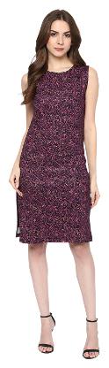 

TAARUUSH Pink Printed A-line dress