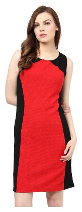 

TAARUUSH Multi Printed A-line dress