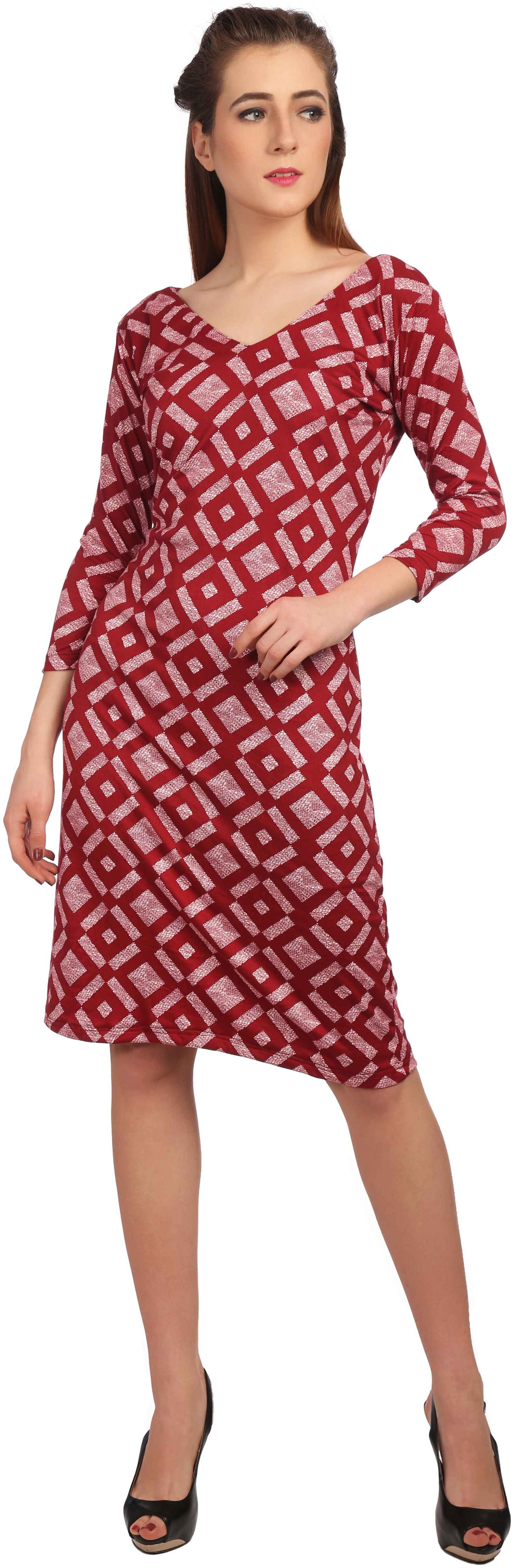 

TAARUUSH Multi Solid A-line dress