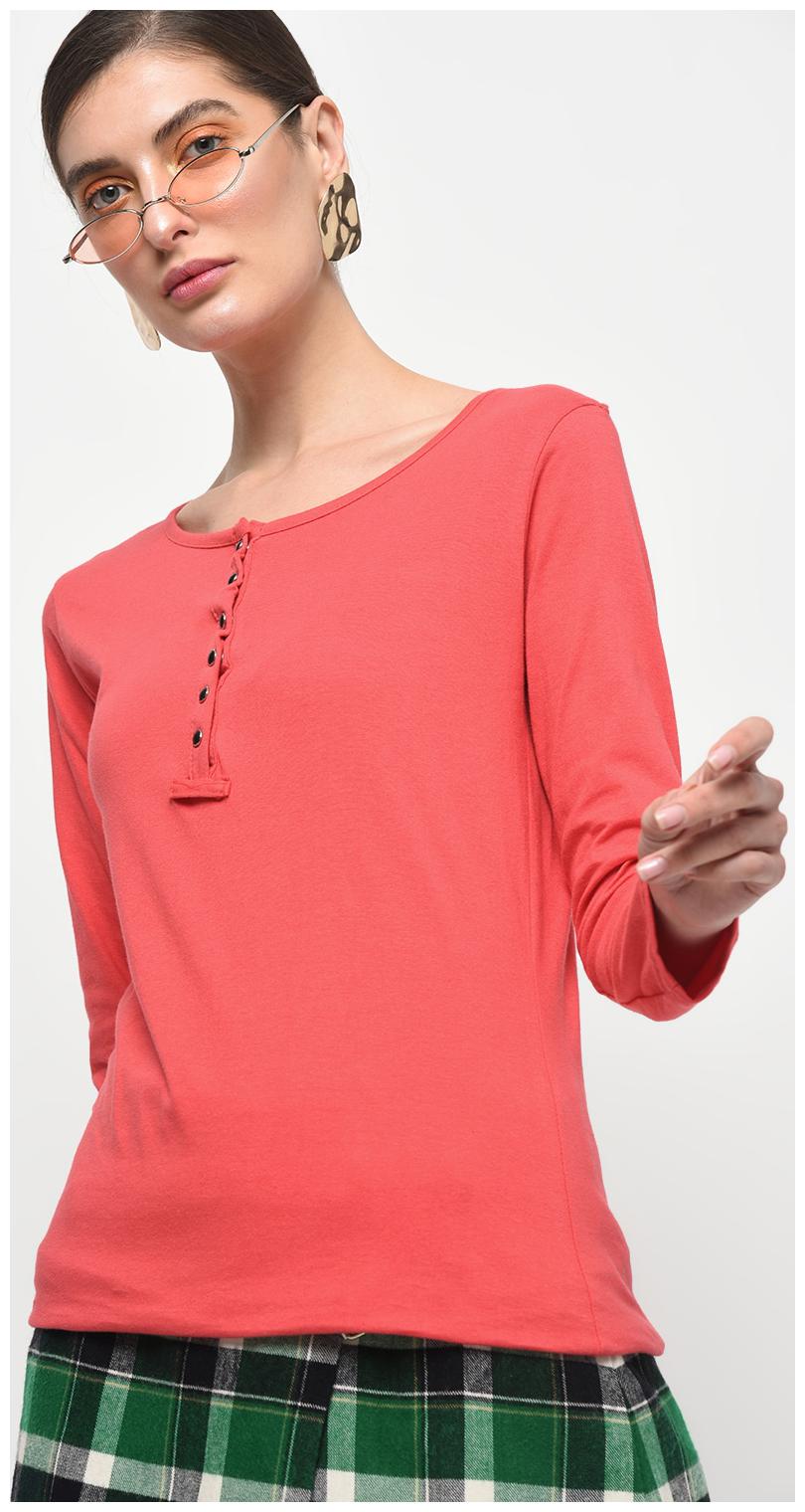 

TAARUUSH Women Solid Regular top - Orange