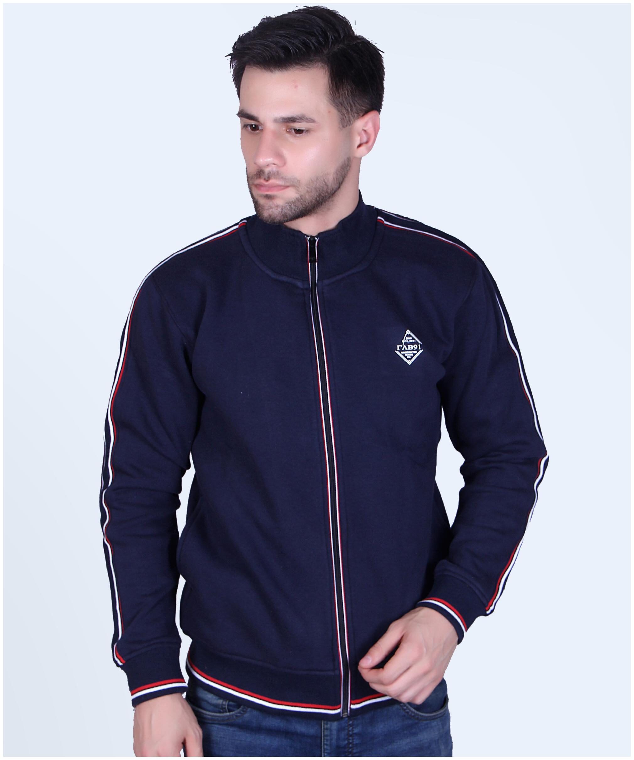 

TAB91 Men Blue High neck Sweatshirt