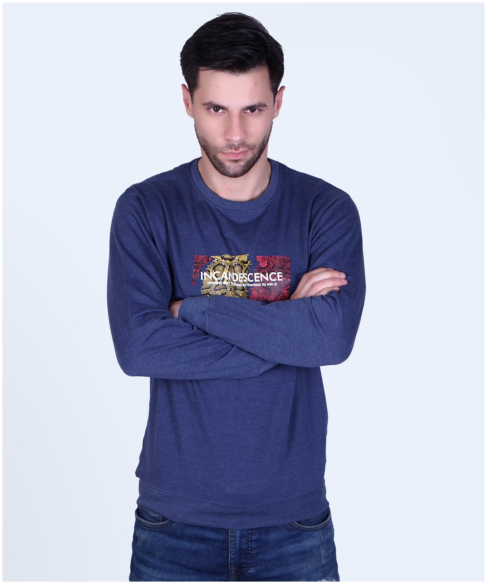 

TAB91 Men Blue Round neck Sweatshirt