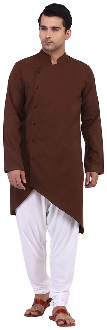 

Tag 7 Men Brown Regular Fit Kurta