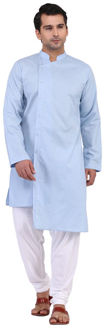 

Tag 7 Men Blue Regular Fit Kurta