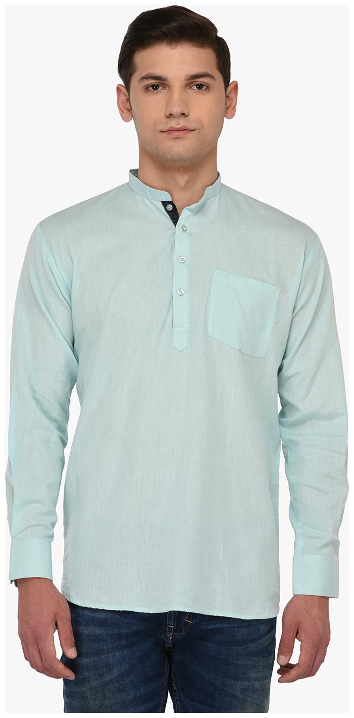 

Tag 7 Men Black Slim Fit Kurta