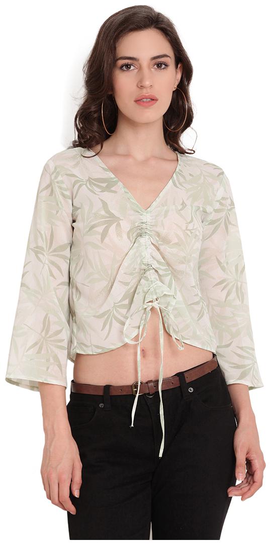 

Tag 7 Women Floral Regular top - White