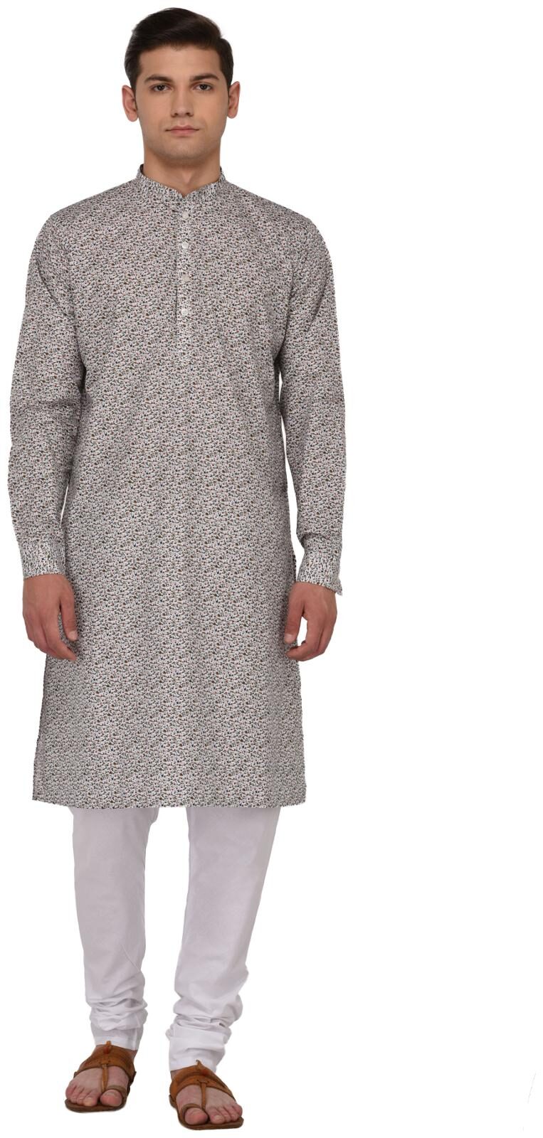 

TAG 7 Multicolured Cotton Kurta Pajama