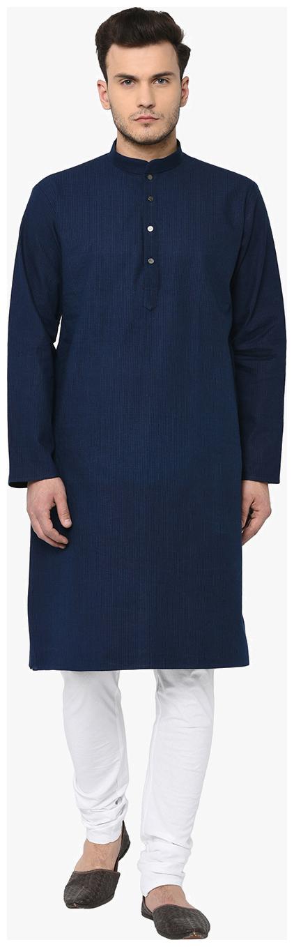 

TAG 7 Navy Denim Kurta Pajama