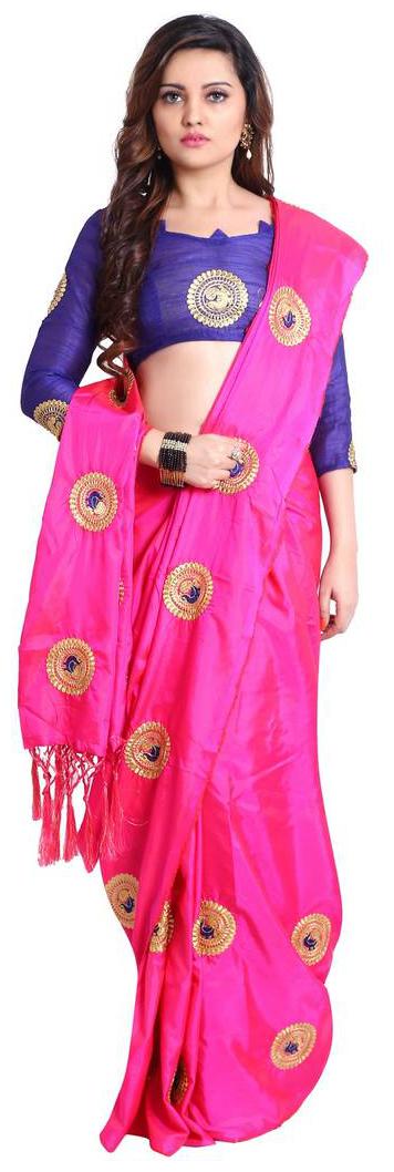 

tagline embroidery silk saree