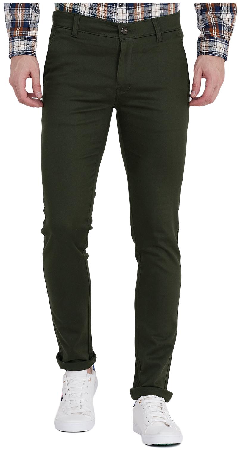 

TAHVO Men Green Solid Slim fit Chinos
