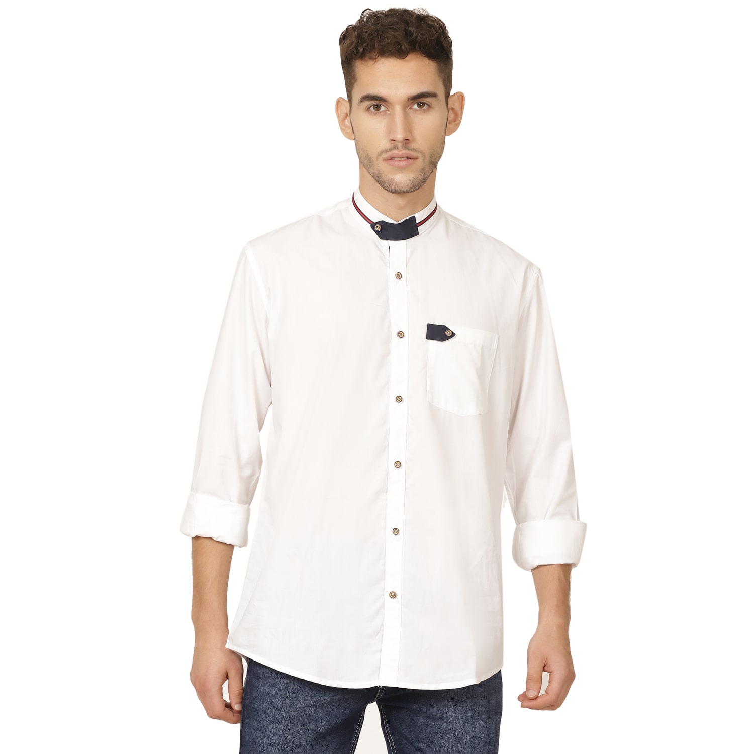 

TAHVO Men Slim fit Formal Shirt - White