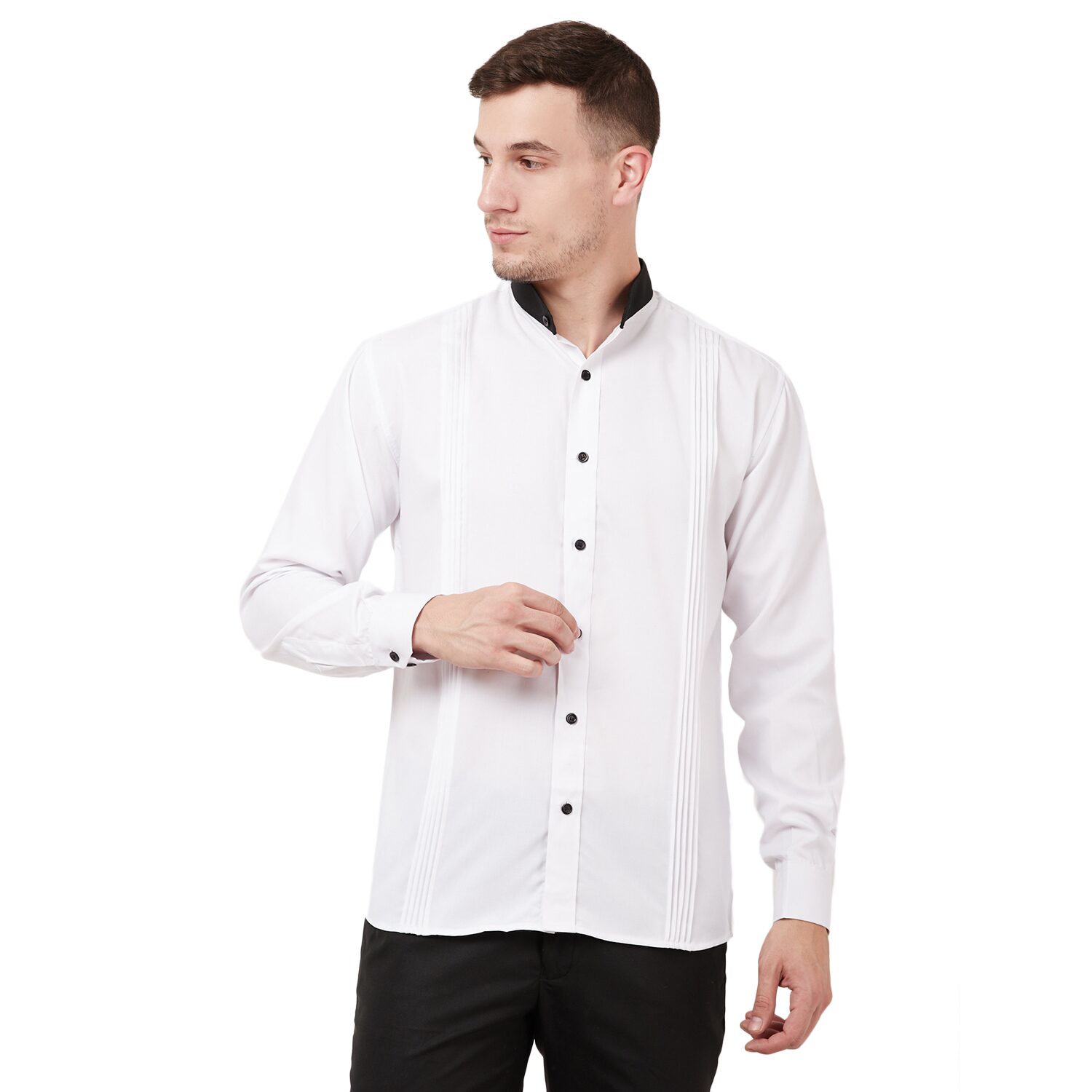 

TAHVO Men Regular fit Formal Shirt - White