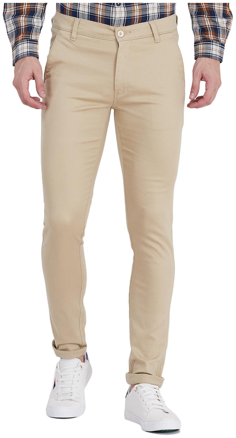 

TAHVO Men Beige Solid Slim fit Chinos