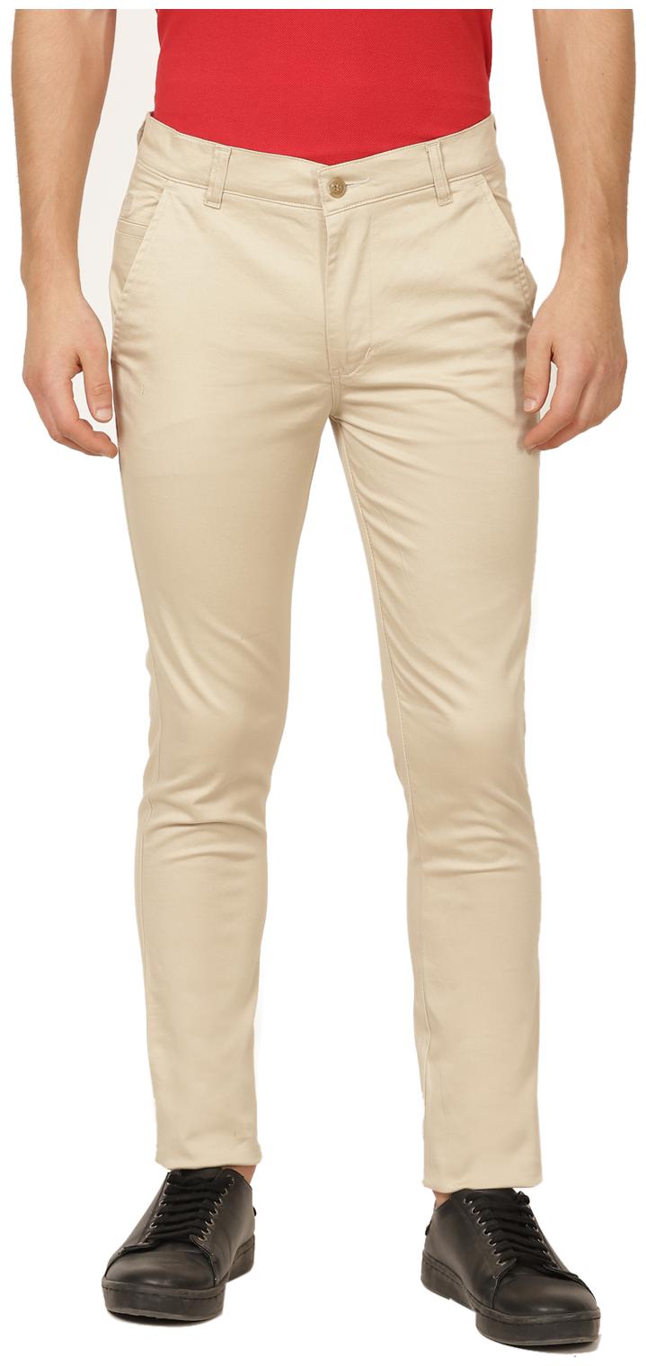 

TAHVO Men Beige Solid Slim fit Chinos