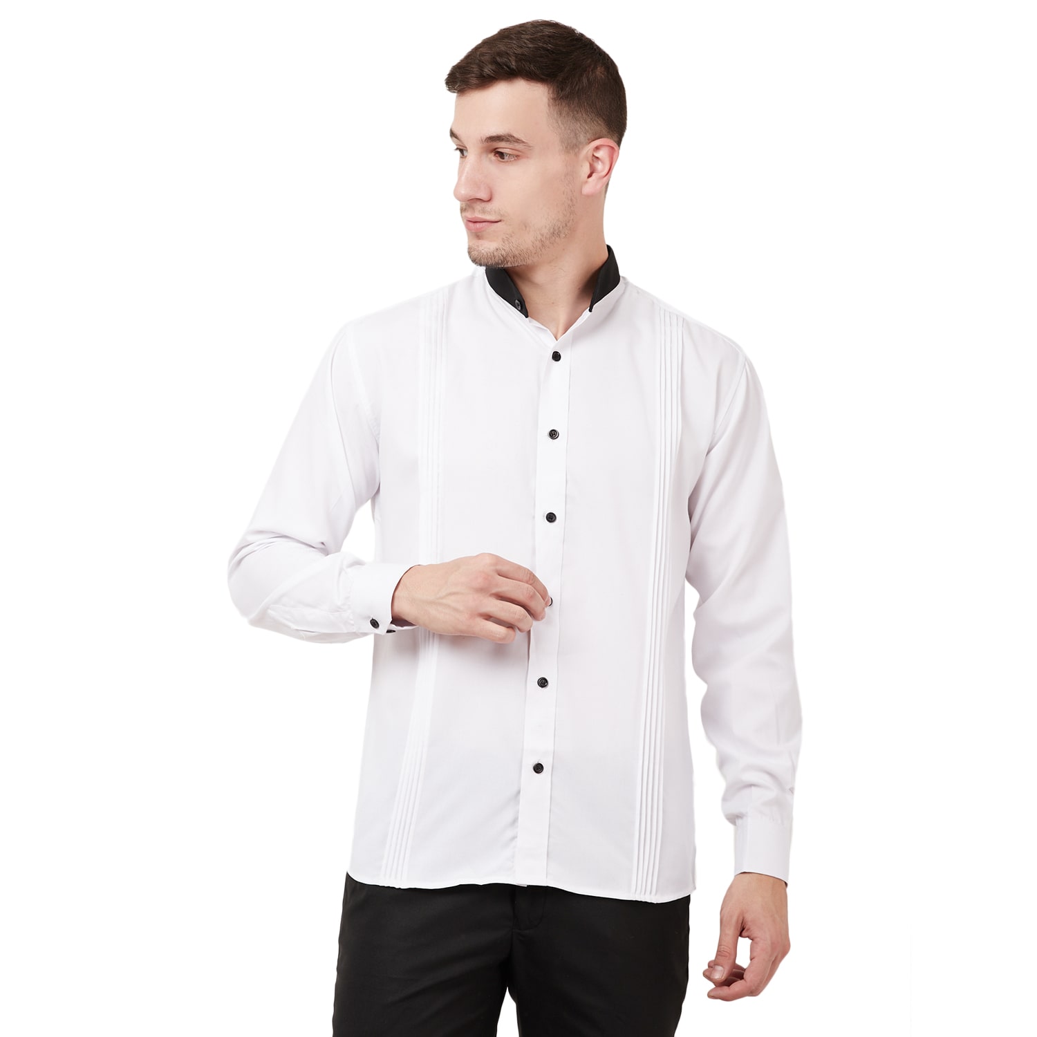 

TAHVO Men Regular fit Formal Shirt - White