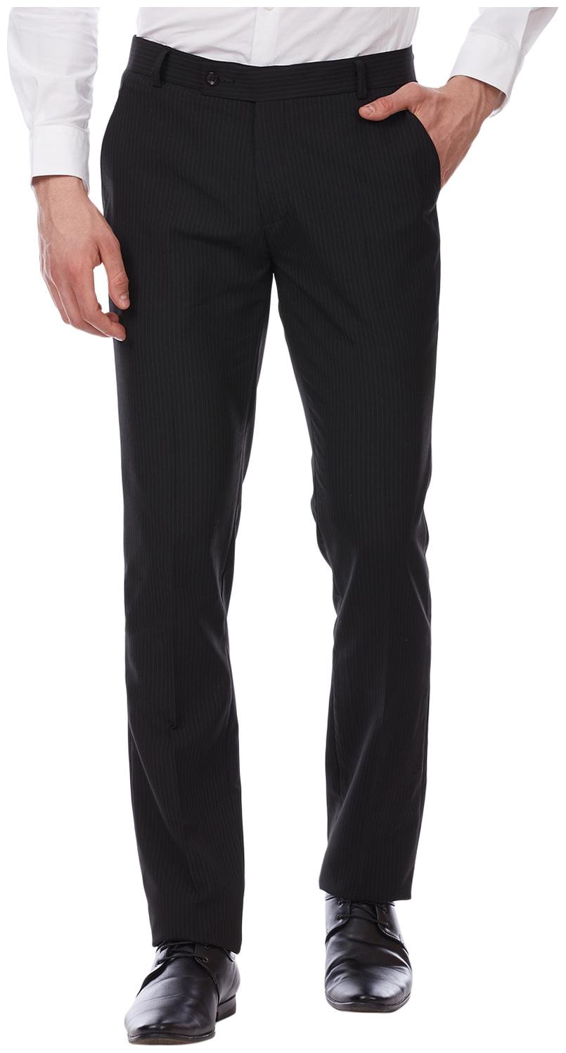 

TAHVO Men Solid Slim Fit Formal Trouser - Black