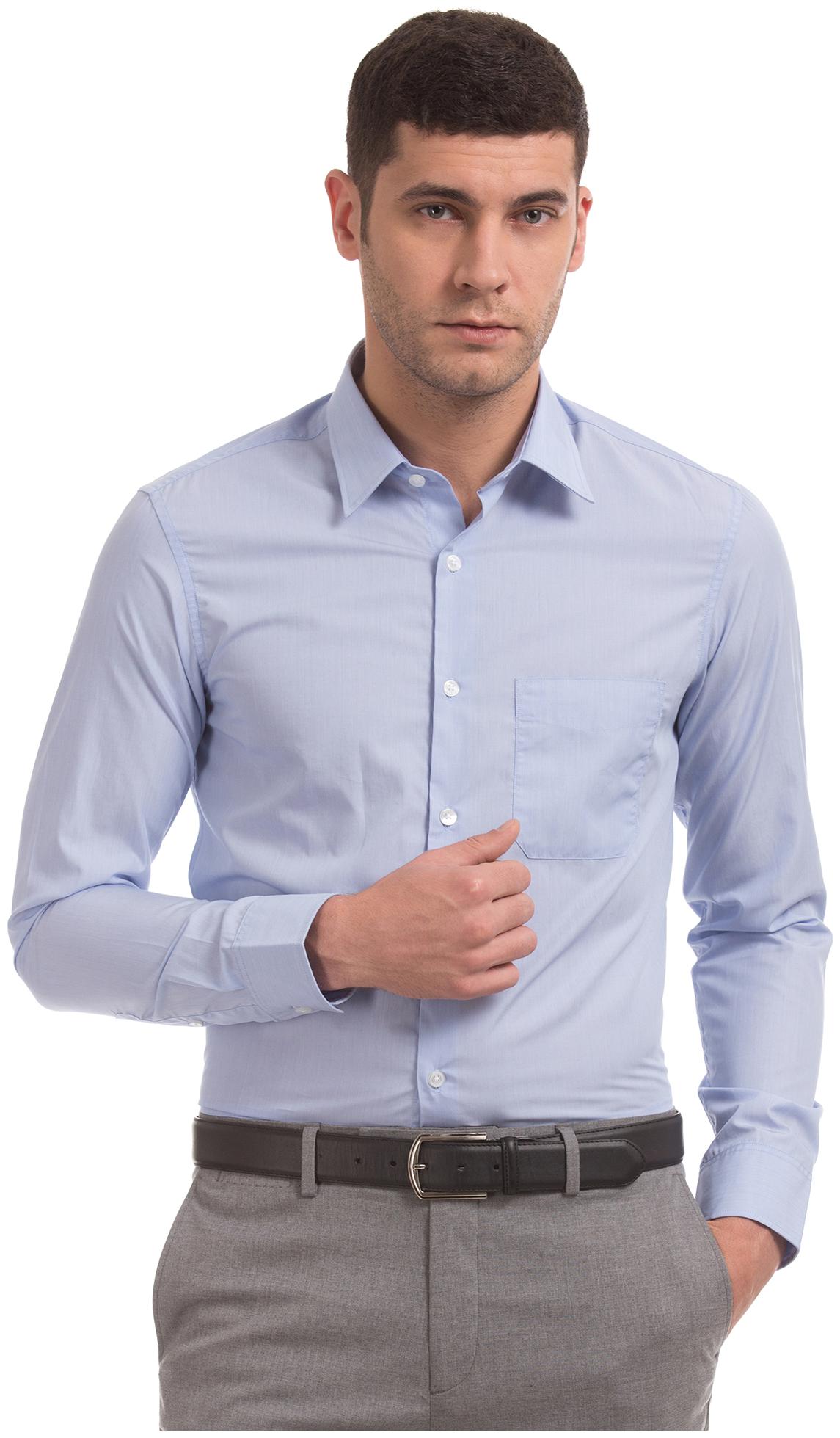 

U S Polo Assn Men Regular fit Formal Shirt - Blue