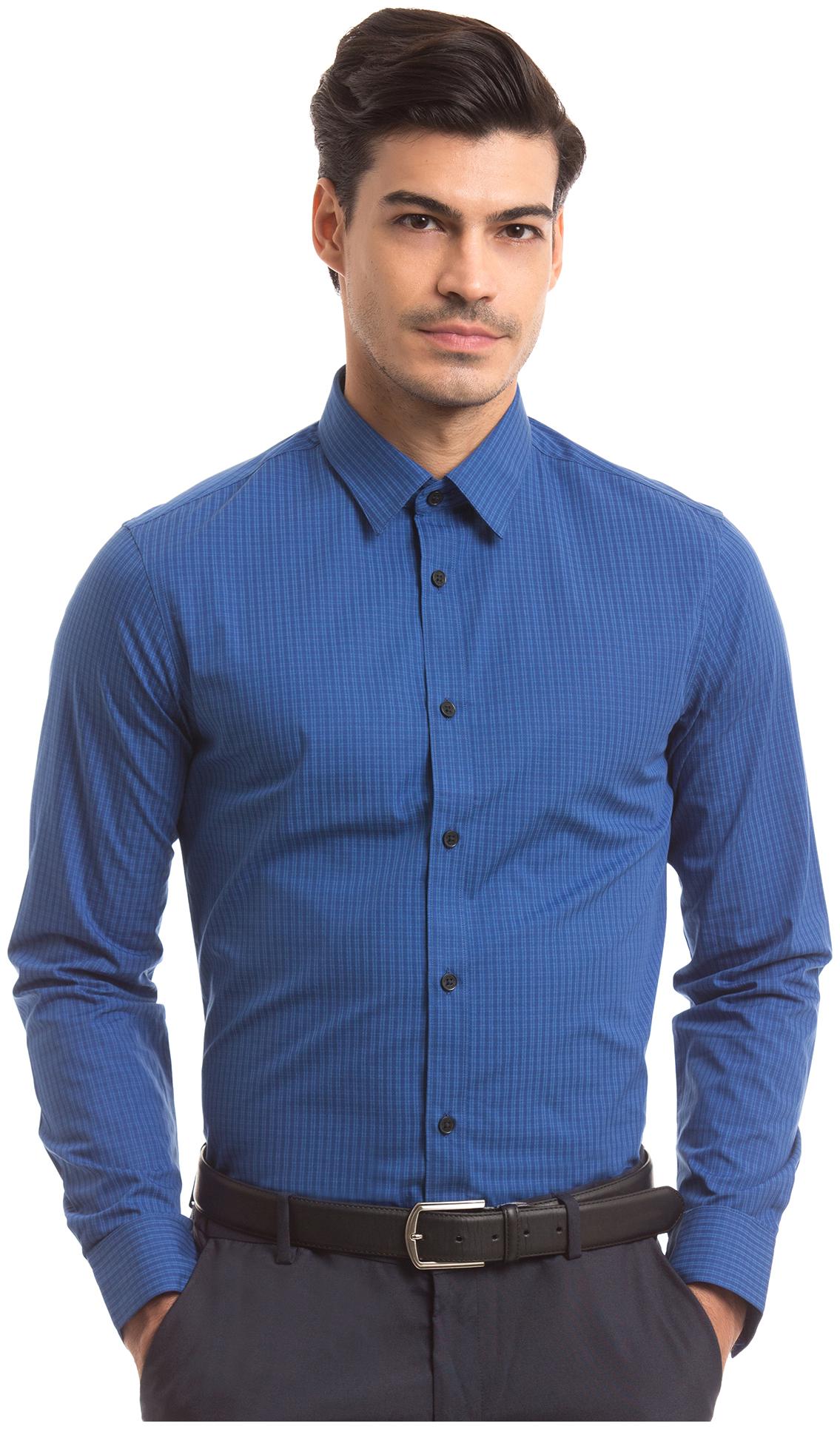 

U S Polo Assn Men Regular fit Formal Shirt - Blue