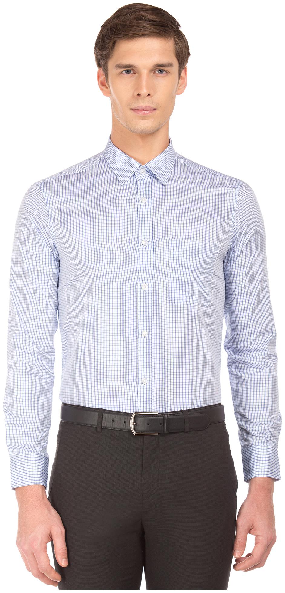 

U S Polo Assn Men Regular fit Formal Shirt - Blue