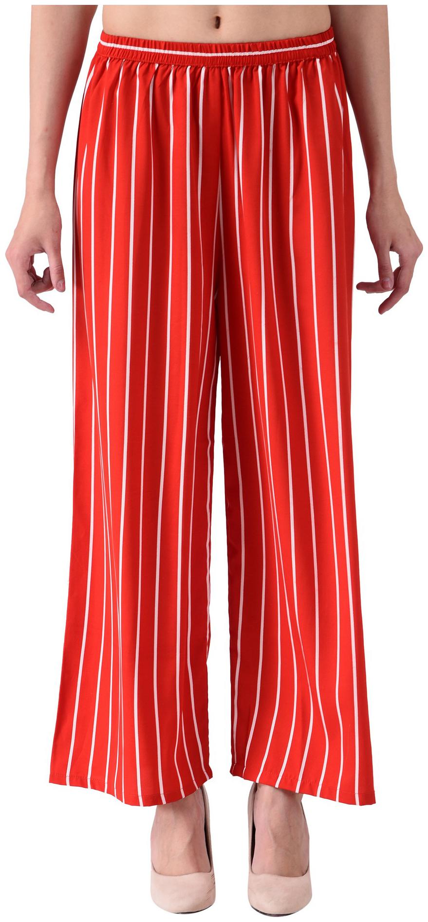 

Tamanna Red Printed Straight Palazzo
