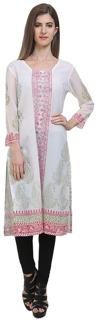 

Tamannah Georgette Straight Kurti