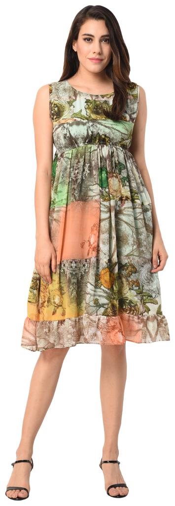 

Tamanna Multi Solid A-line dress