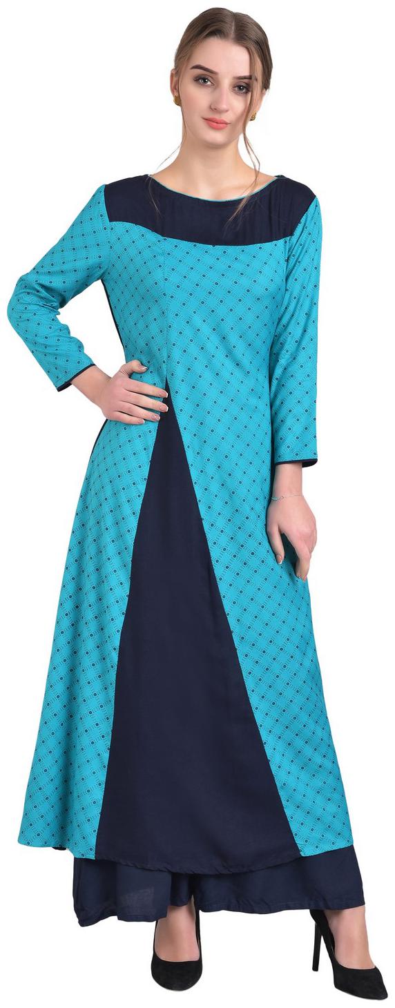 

Tamannah Rayon Green Kurta
