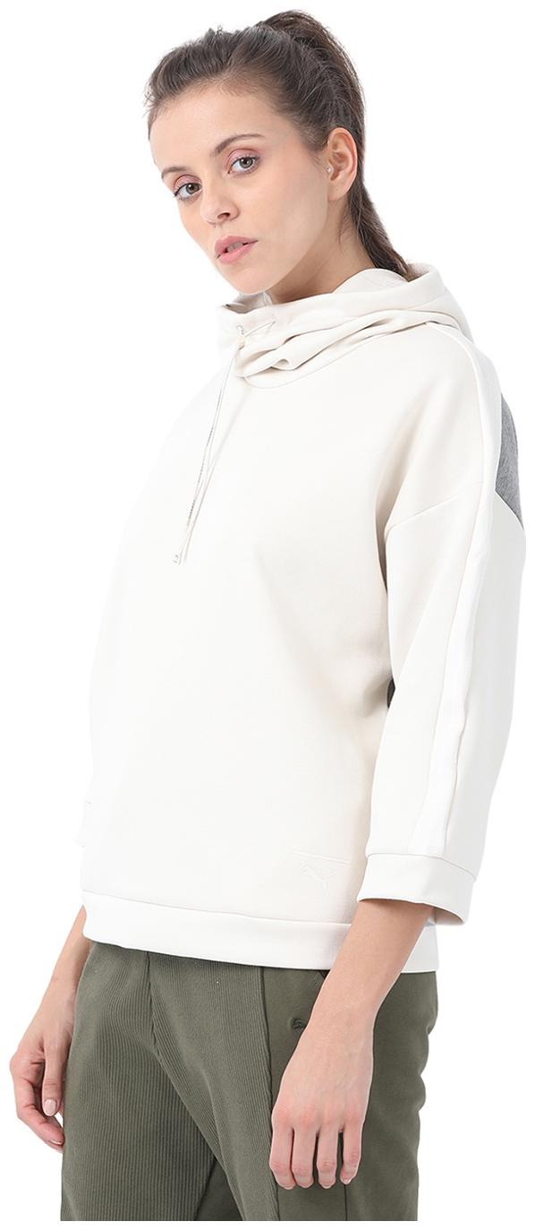 

Puma Women Solid Sweatshirt - Cream