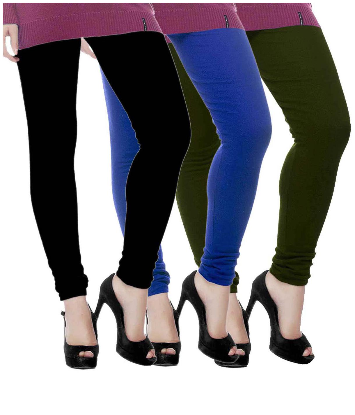 

TBZ Woolen Leggings for Women- Dark Green Royal Blue Black (Pack of Three) -XL