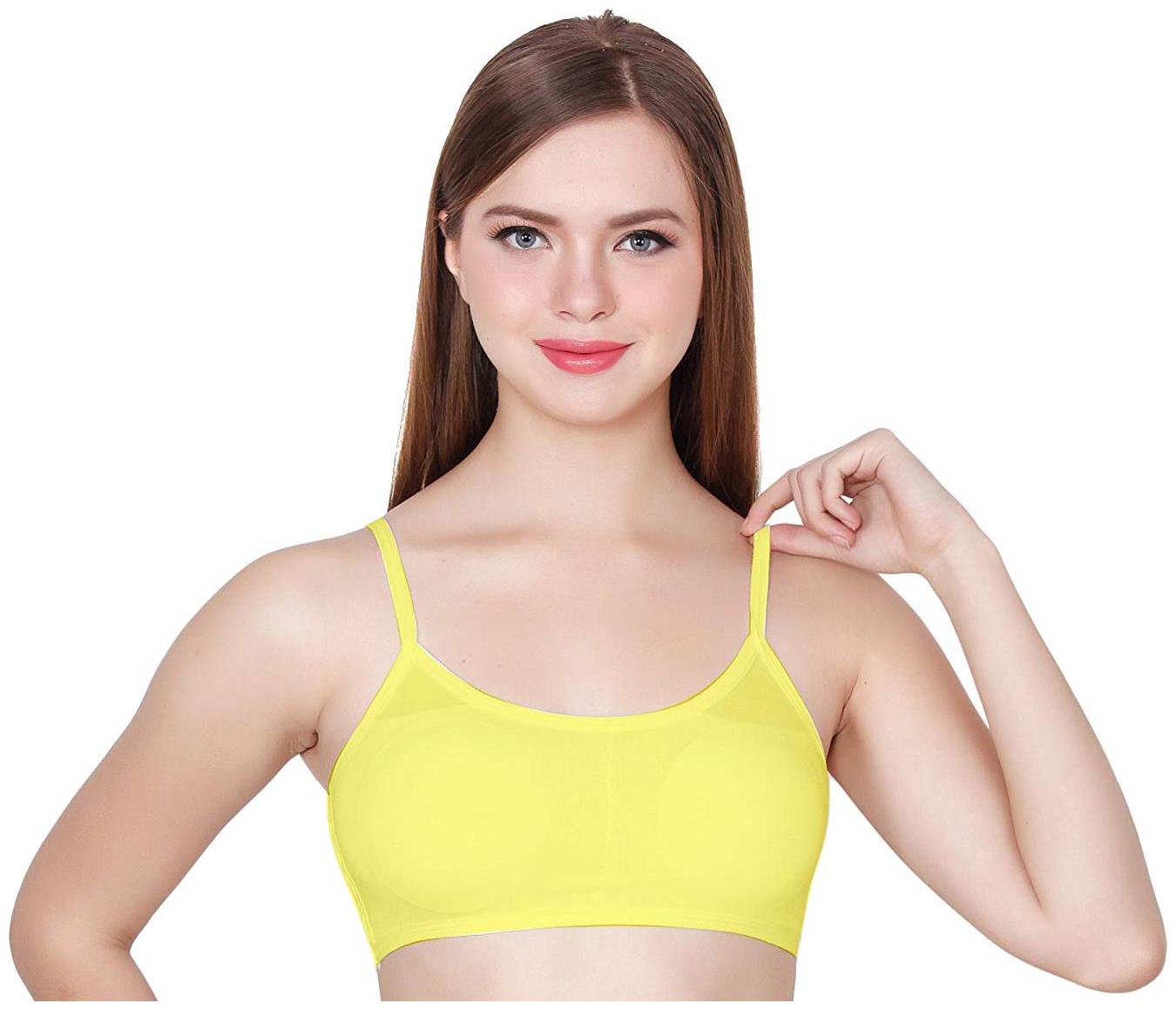 

TCG Women Solid Bralette top - Yellow