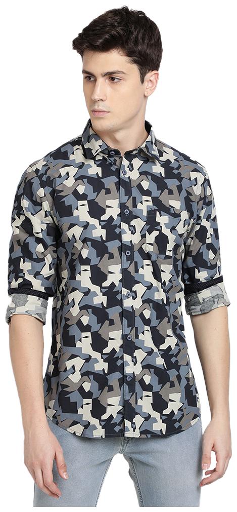 

TED HARBOR Men Multi Camouflage Slim Fit Casual Shirt