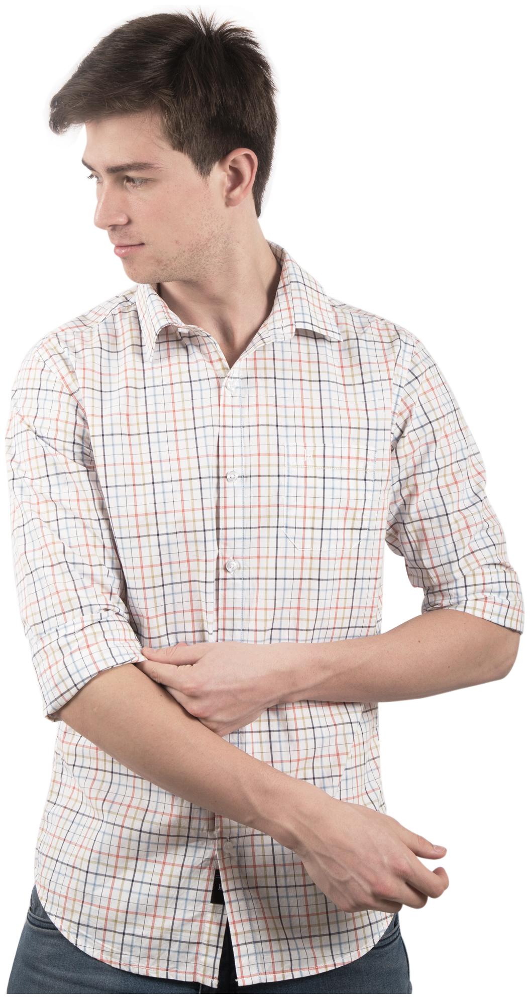 

TED HARBOR Men Multi Checked Slim Fit Casual Shirt