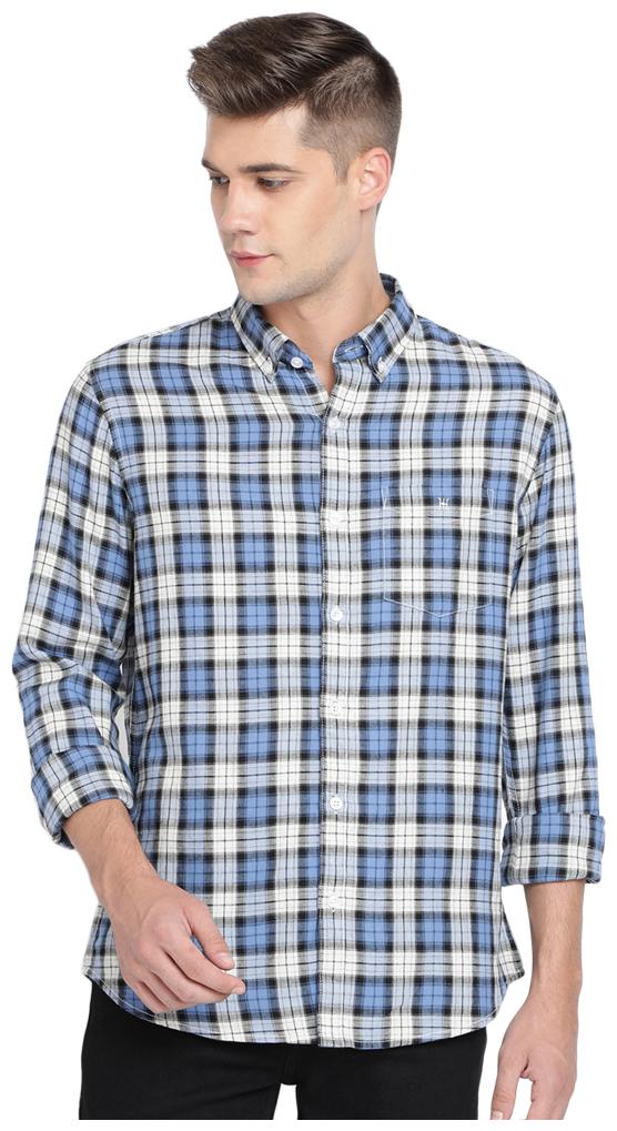 

TED HARBOR Men Multi Checked Slim Fit Casual Shirt