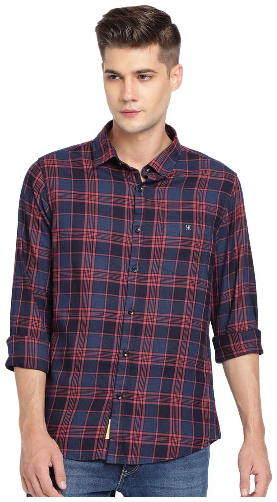 

TED HARBOR Men Multi Checked Slim Fit Casual Shirt