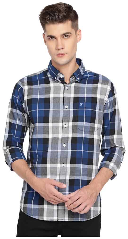 

TED HARBOR Men Multi Checked Slim Fit Casual Shirt