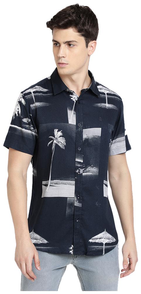 

TED HARBOR Men Multi Printed Slim Fit Casual Shirt