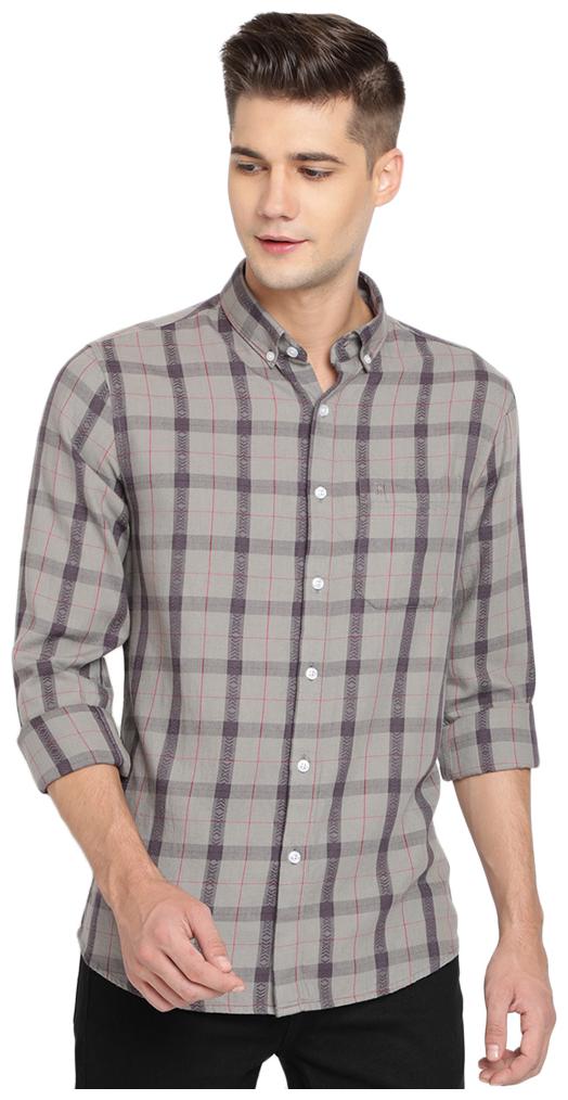 

TED HARBOR Men Multi Checked Slim Fit Casual Shirt