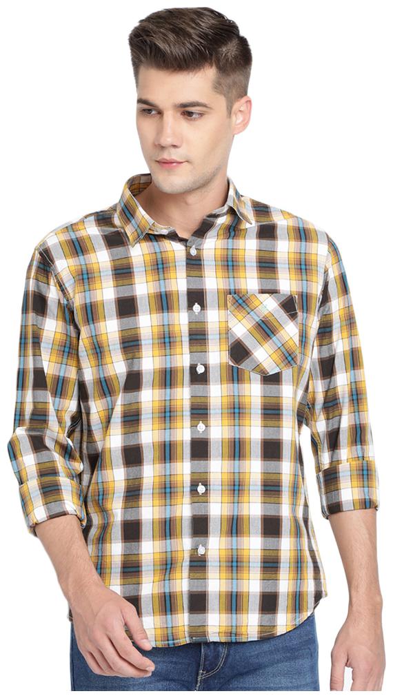 

TED HARBOR Men Multi Checked Slim Fit Casual Shirt