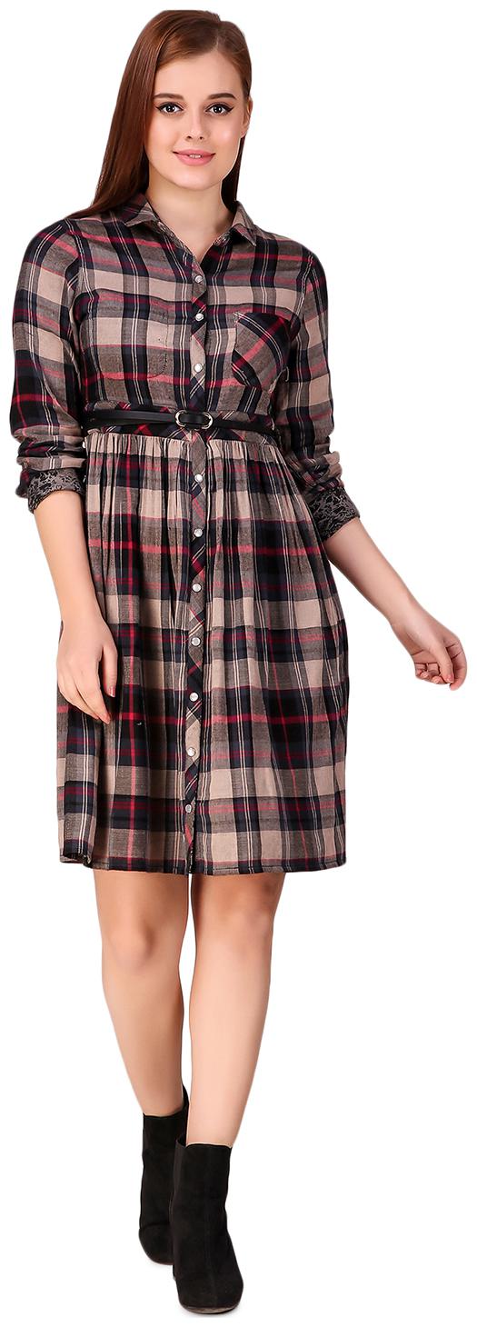 

Texco Multi Checked Maxi dress