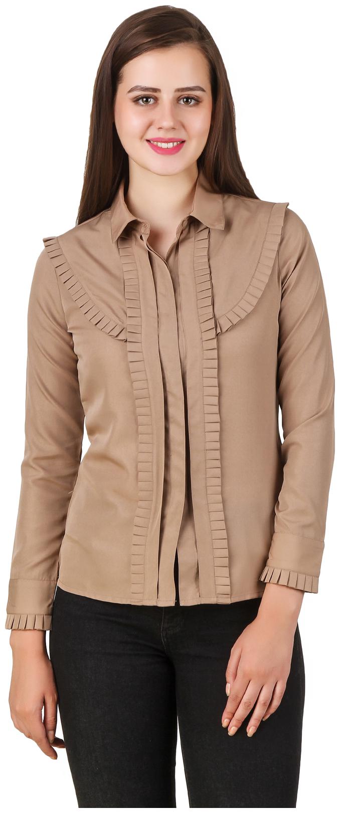 

Texco Women Brown Printed Regular Fit Shirt