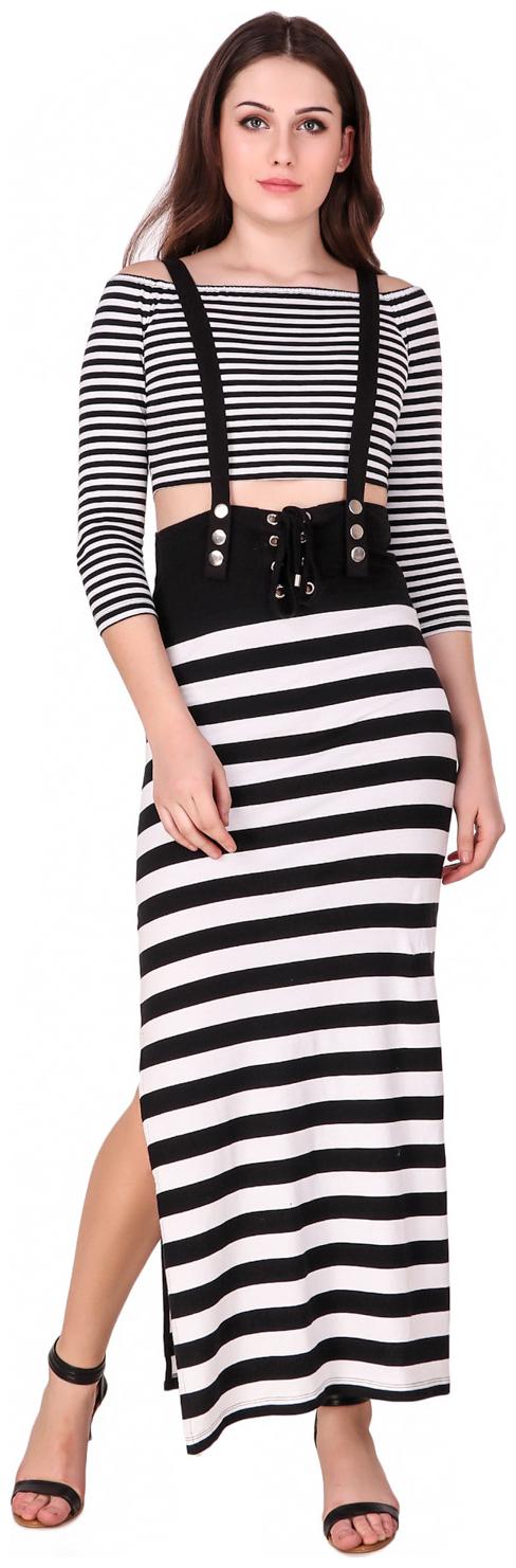 

Texco Multi Striped A-line dress